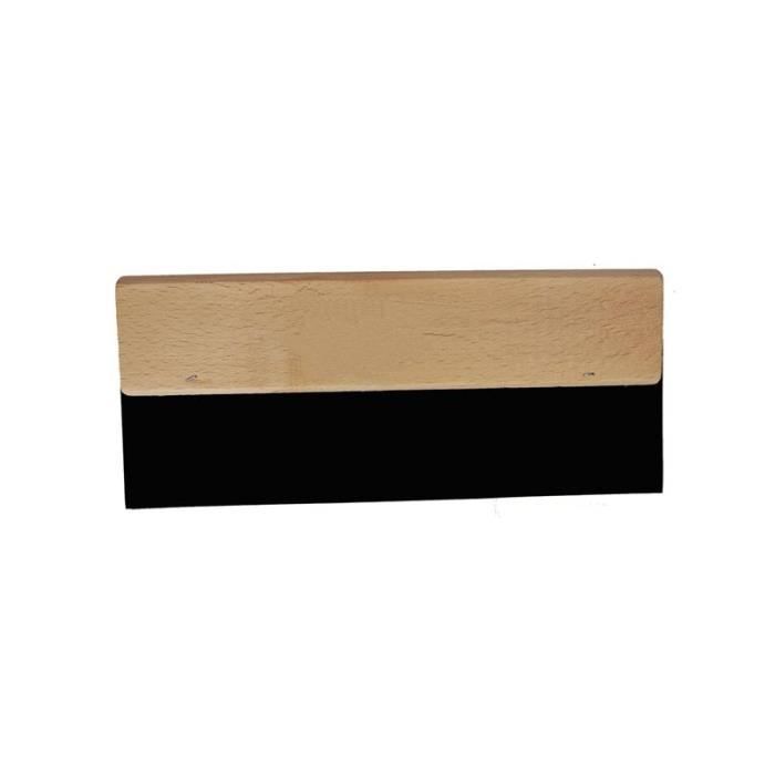 Spatule en caoutchouc - PEREL - 200 mm - poignée en bois