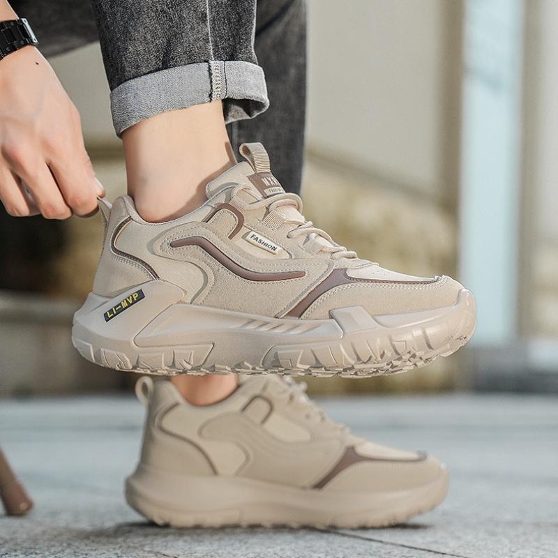 Spring Autumn Breathable Mesh Running Shoes Men New Style Casual Trendy Sport Shandy Shoes Men's Footwear Proxy Motorcycle Boots