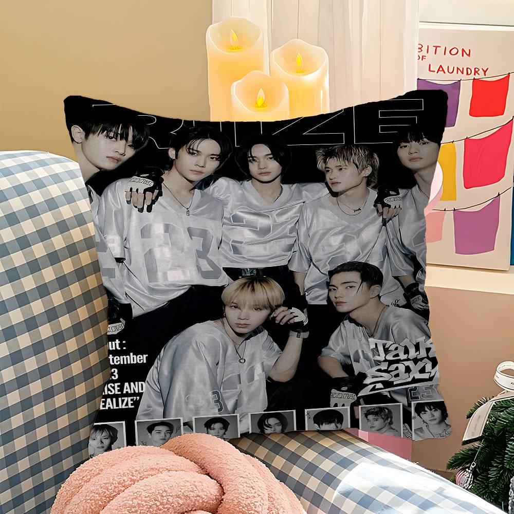 Kpop Band R-RiizeS Cushion Cover Polyester Sofa Cushions Decorative Throw Pillows Home Decoration Pillowcover