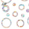 Bird Strike Deterrent 16Pcs Window Decals to Prevent Strikes Clings for Birds Circles Style Rainbow Easy Apply Film Alert Static Glass Reminder