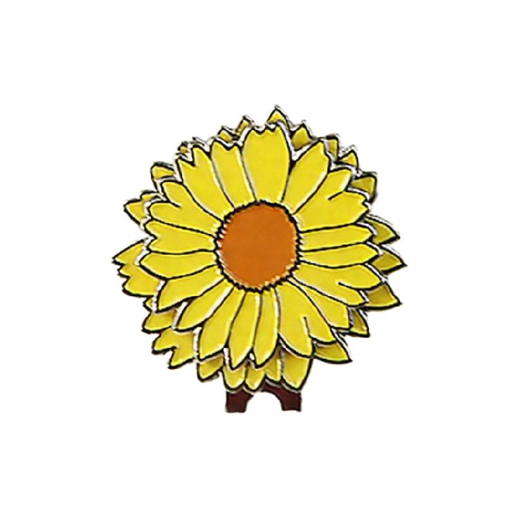 Modischer Blumiger Golfballmarker Magnetischer Hutclip Zinklegierung Zubehör für Golfer Einzigartige Ballmarkierungslösung