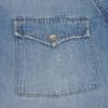 Used 9921 Western Denim Shirt 417374 Y890L 7832 S Crushed 16 Stainless Steel Eddie Era Cotton Washed Blue Men's from
