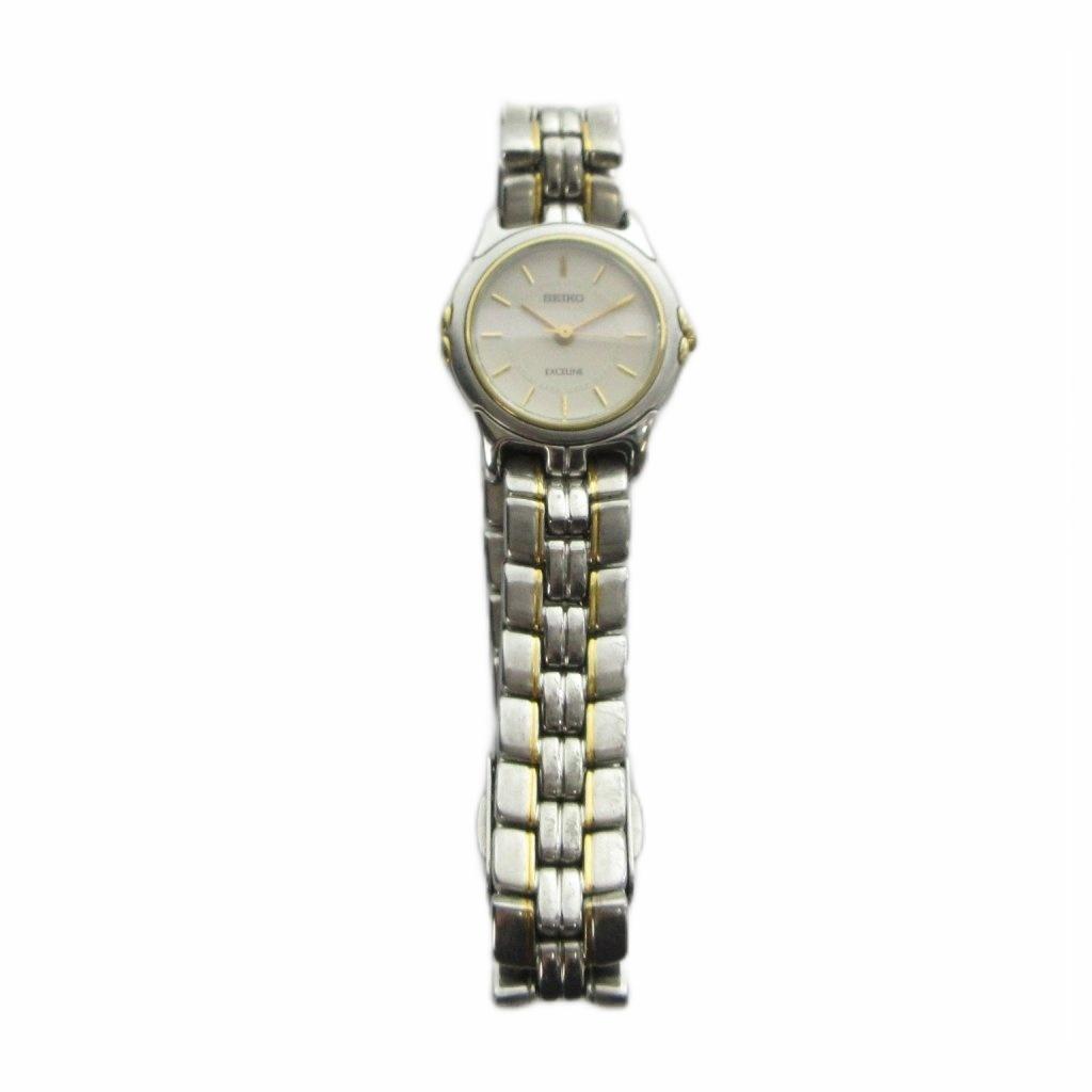 SEIKO Exceline Quartz Watch with Silver 4N20-1060 Logo, Color, Women's GY18/ MQ