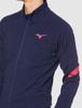 Mizuno Track Field Stretch Fleece MTC Model Deep Size S & Jacket, U2MC0501, Navy, (Japan Size)