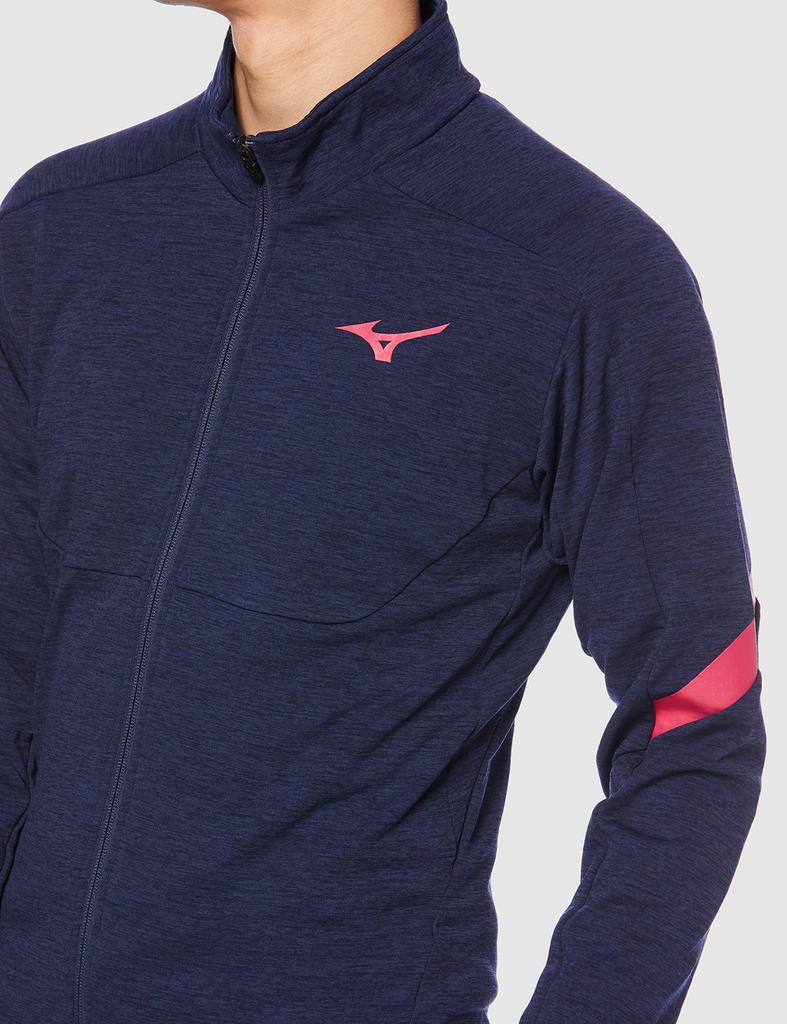 Mizuno Track Field Stretch Fleece MTC Model Deep Size S & Jacket, U2MC0501, Navy, (Japan Size)