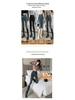 Jeans Skinny Grigio a Vita Alta con Fodera in Pile da Donna - Pantaloni a Matita Snellenti Autunno/Inverno 2025