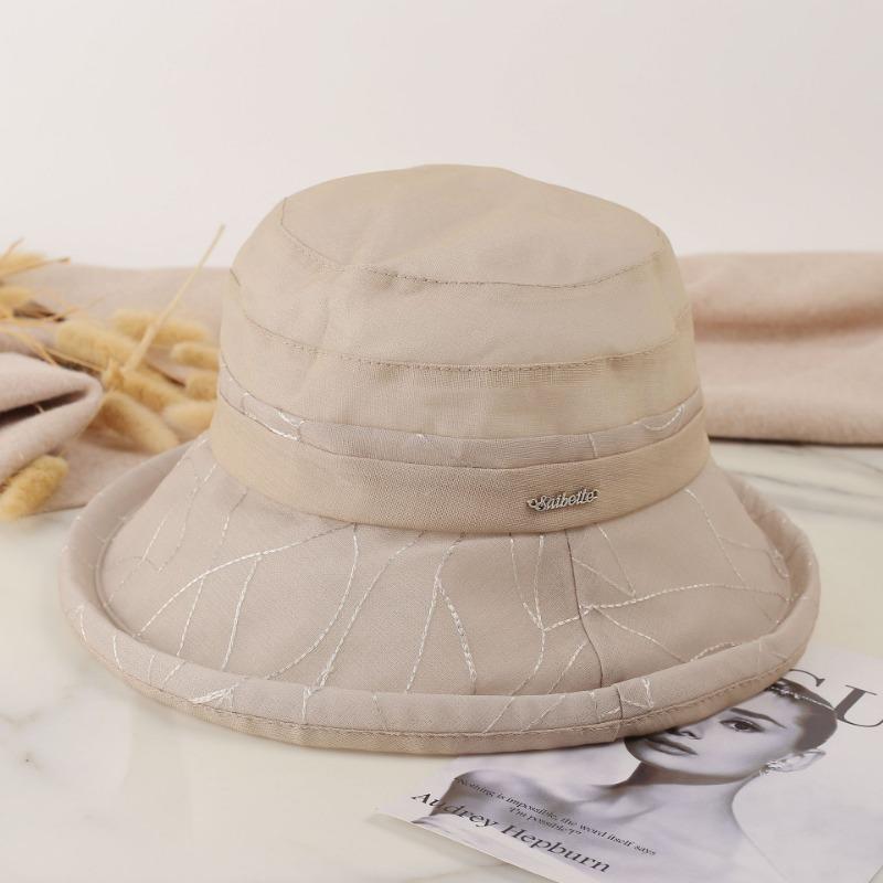 Protecție solară Protecție UV Umbrelă de soare Pălărie de pescar Căciulă de găleată vintage pentru femei Umbră de exterior Pălării de găleată moi, ușoare și respirabile