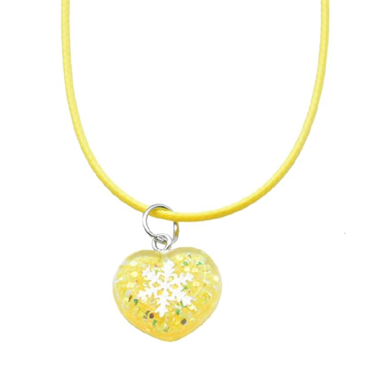 

Sweet Heart Pendant Necklace Clavicle Chain Adjustable Choker Neck Chain Jewelry 1 жёлтый