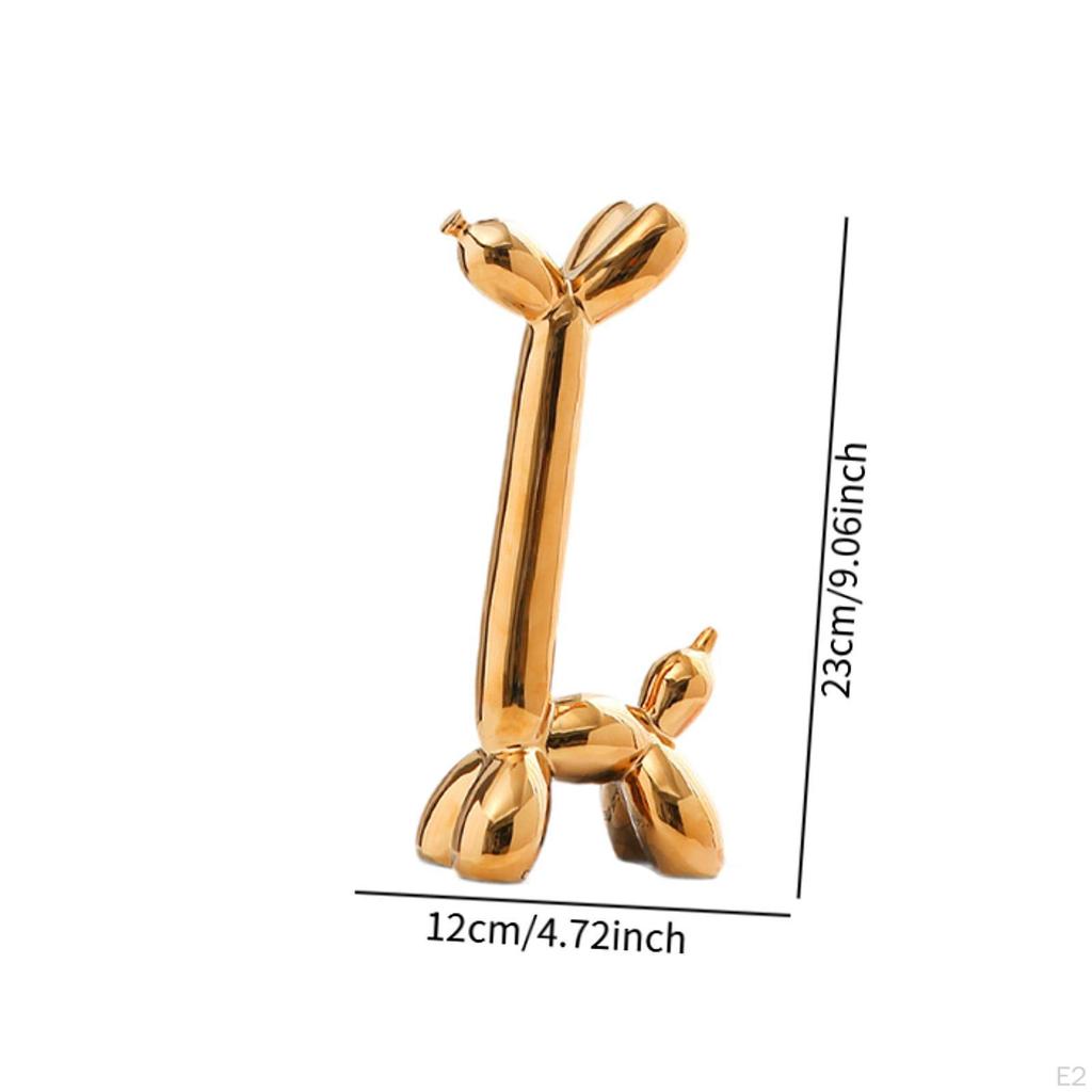 Balloon Dog Sculpture Desktop Collectible Figurine for Bedroom Indoor Office