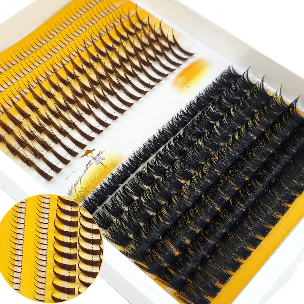 Xiaomi Faux cils en grappe 3D 60D-120D, épais et pointus, en vison, avec cils inférieurs, pour un look manga, yeux de poupée, cils naturels, cosplay