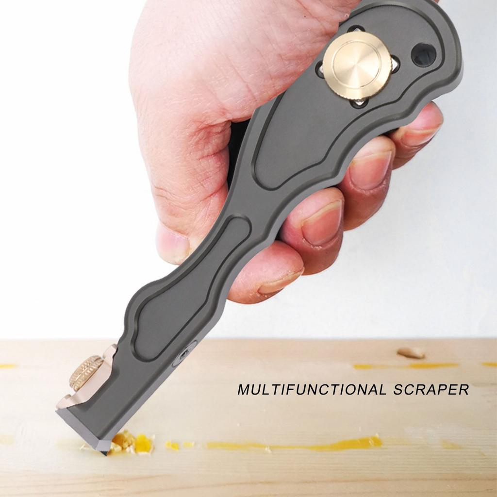 Wood Carbide Insert Scraper Aluminum Alloy Glue Scraper Remover for Woodworking Cleaning Degumming