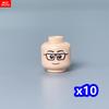Custom Build Bricks Printed Head Face Expression 4cm Action Figure Body Part DIY Educational Toy Creating Bricks Toysets Ideal For Youngsters Gift