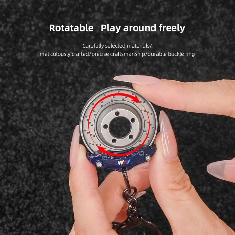 BAAI1 Car Sticker 2026 For BMW Turbo Hub Brake Disc Car Keychains Pendant Key Ring For BMW F12 F13 G11 G12 G08 E89 E86 F26 F16 F40 G30