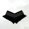 VIONA Mode Femme Emo Noir Décontracté Imprimé Mode Y2K Sexy Coupe Ajustée Polyvalent Taille Basse Gothique Hip-hop Street Short