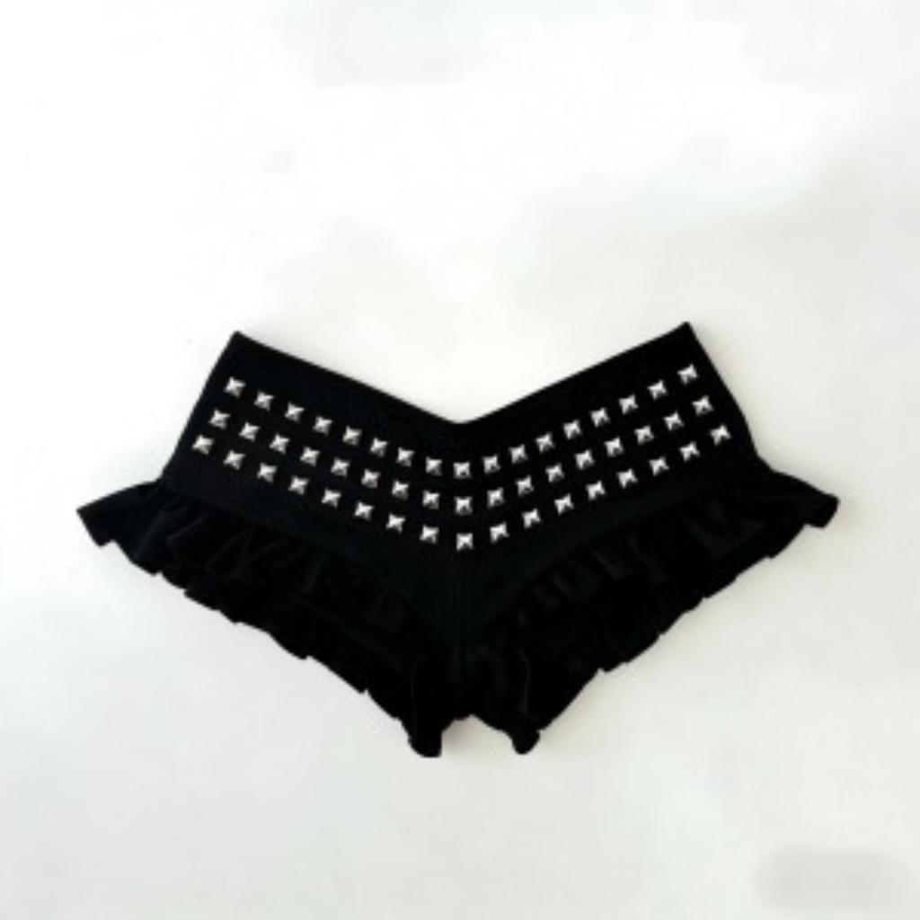 VIONA Mode Femme Emo Noir Décontracté Imprimé Mode Y2K Sexy Coupe Ajustée Polyvalent Taille Basse Gothique Hip-hop Street Short