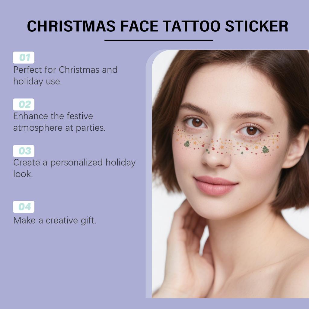 Cartoon Christmas Stickers, Cute And Sweet, Party Temporary Stickers, Children's Holiday Gifts, Christmas Stickers, Christmas Decorations.