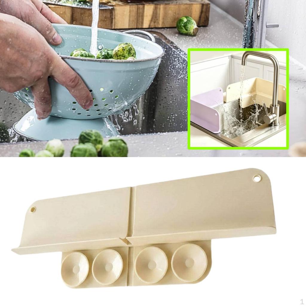 Kitchen Sink Guard Non Slip Protector Accessories Easy Installation with Suction Cups Water