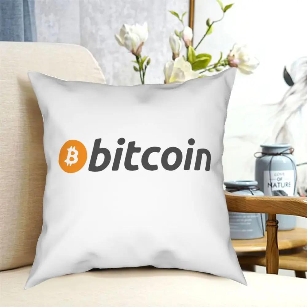 Bitcoin Square Pillow Case Cushions for Sofa Crypto Cryptocurrency Ethereum Btc Blockchain Creative Cushion Covers