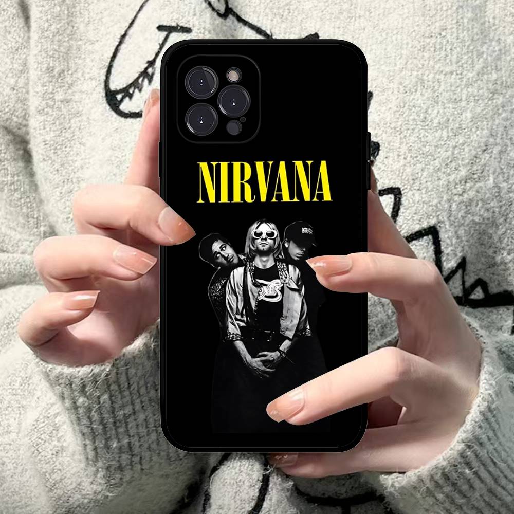 N-Nirvanaes Rock Band Phone Case For IPhone 17 16 15 Plus X 14 11 12 13 Mini Pro Max Mobile Case