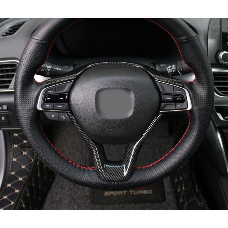 For Honda Accord 10th 2018      Body ide Inner Steering Wheel Interior Kit Switch Trim Lamp Frame Part