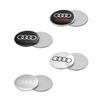 4Pcs 56MM Car Hubcaps Emblem Stickers Auto Wheel Hub Center Cover Decal For Audi A3 A4 B8 8P 8V A6 C7 A5 Q5 B7 B6 B9 QUTTRO Q3