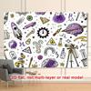 Science Lab Doodle Backdrop, STEM Classroom Photography Background