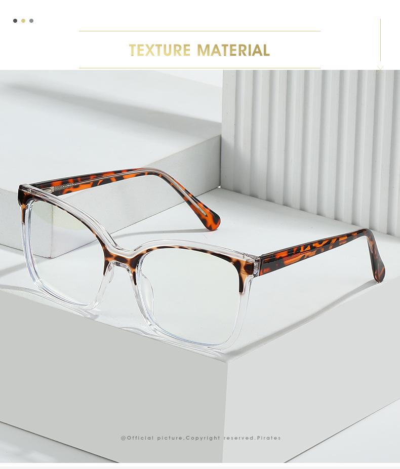 TR HD Cat Eye Blaulichtfilterbrille: Stilvoller europäischer und amerikanischer Farbblock-Trend