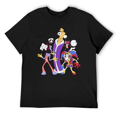 Cute Pomni, Ragatha, Gangle, Kinger, Zooble, Caines - the Amazing Circus T-Shirt Vintage Clothes Mens T Shirts Top Quality