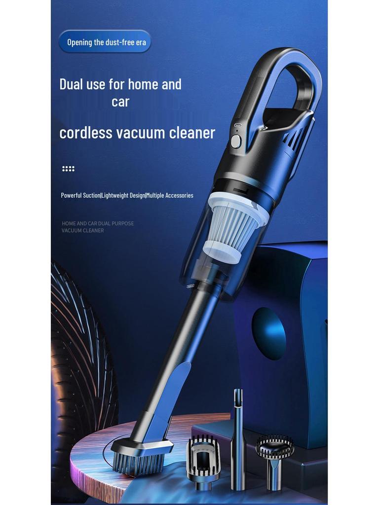 Wireless Rechargeable Car Vacuum Cleaner with Powerful Suction and Water Absorption