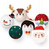 Christmas Christmas Ornament Christmas Gift Christmas Pattern Festival Party Hanging Decoration 1PC/6PCS