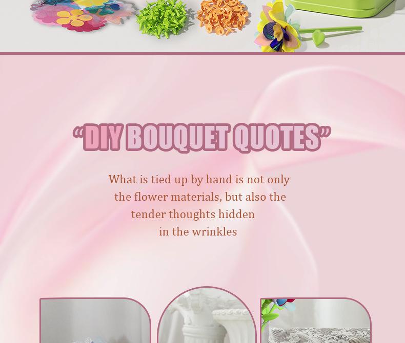 DIY Embossing Machine: Children's Handmade Fabric Flower Bouquet Toy Set (Ages 3-6)