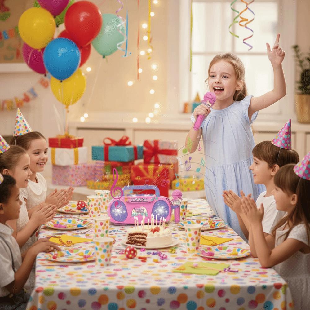 Verbinden Telefon Singmaschine Kunststoff Karaoke Maschine Karaoke Kinderspielzeug Lernspielzeug