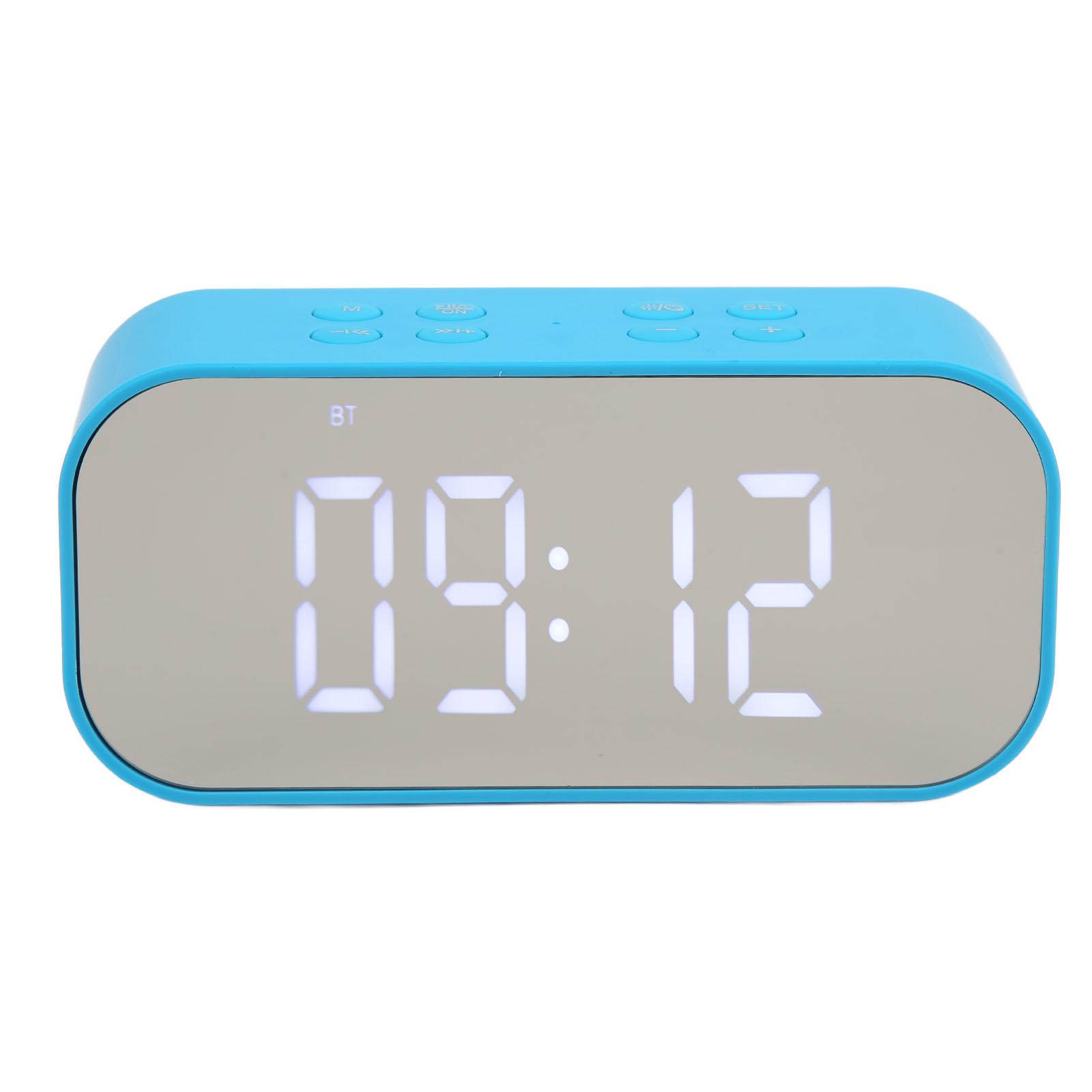 Alarm Clock Mirror Electronic Intelligent Noise Reduction 45MM Loudspeaker Double Speaker Digital Dual Alarm Clock