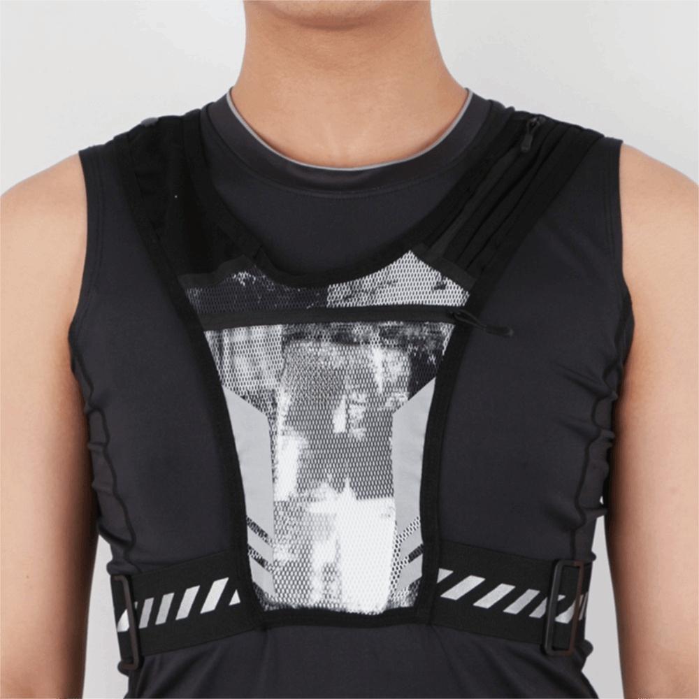 Universal Fit Reflective Running Backpack Mesh Breathable Sport Running Vest Sport Activities