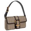 MICHAEL KORS Colby two-color new logo print design polyester hand shoulder bag medium size women's brown