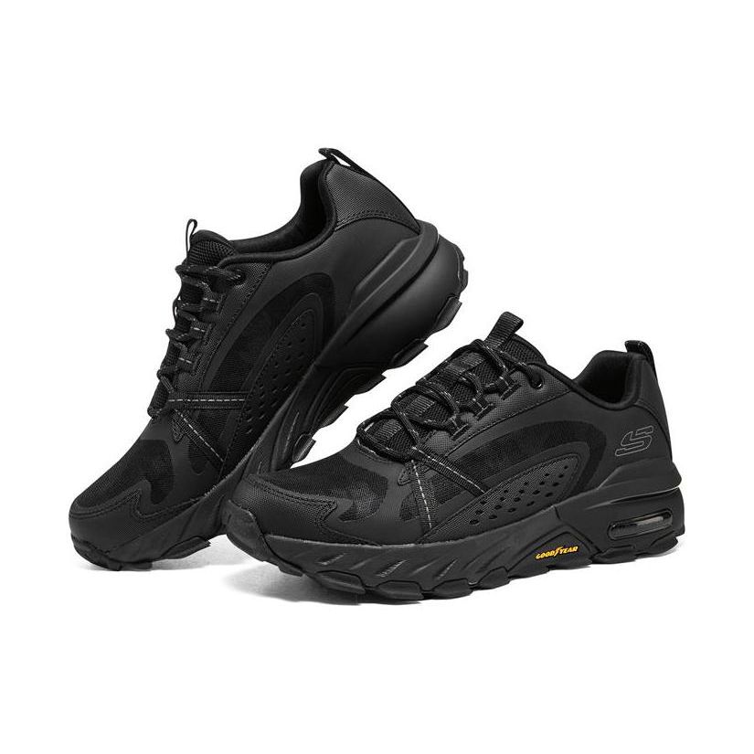 Skechers Max Protect Men Black Low Top Casual Shoes Fabric Classic Versatile 237308C-BBK
