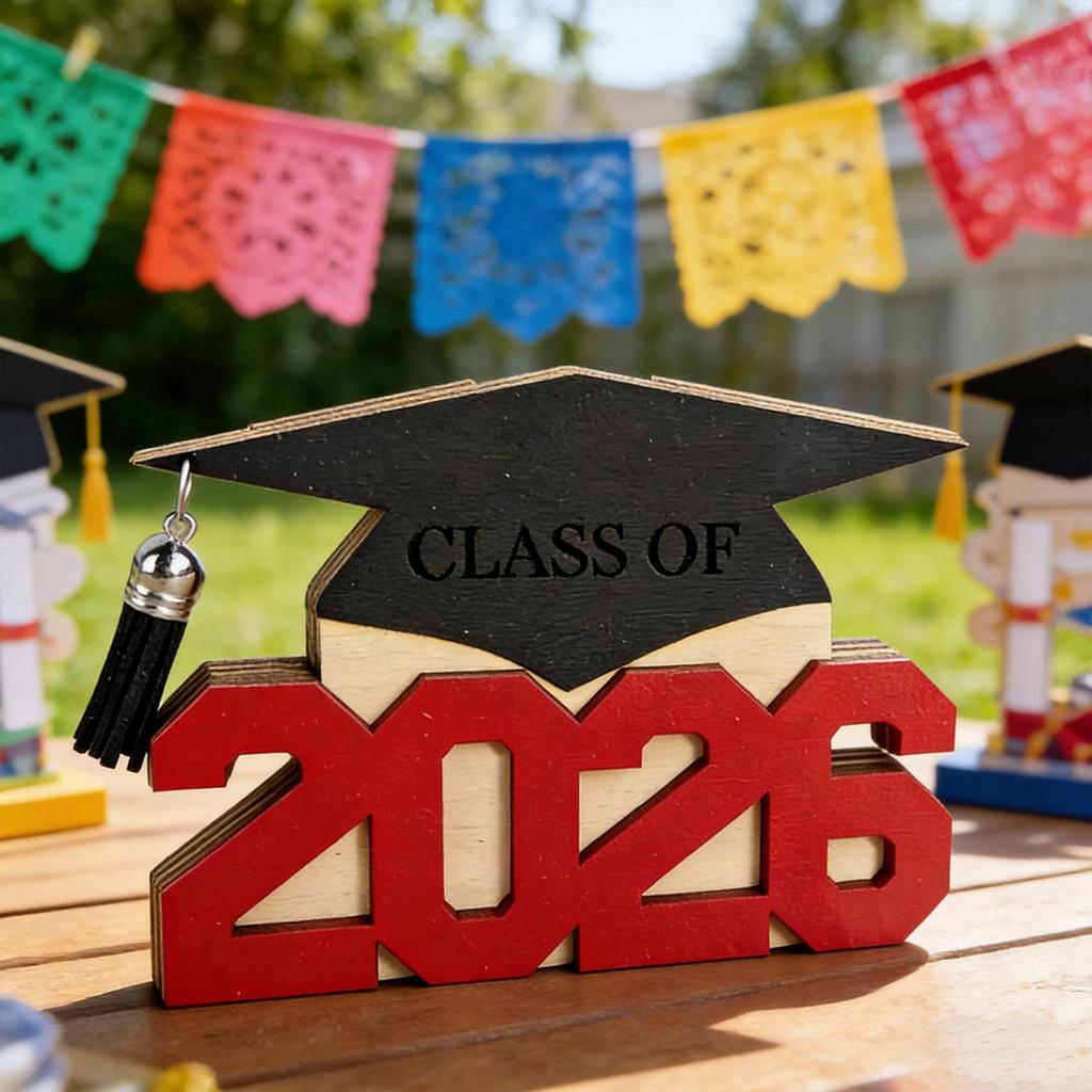 Class Of 2026 Commemorative Wood Cash Holders Money Organizers Money Pull Box For University Graduate Gift Giving