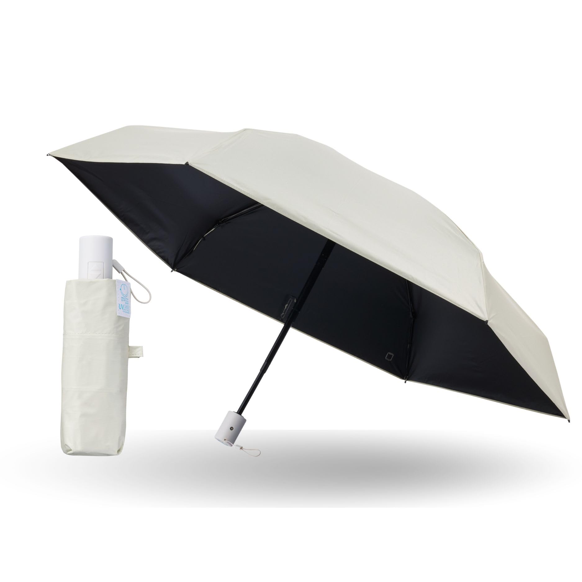 

Miracle Tech Protection Folding Umbrella Automatic Umbrella Light Heat UV Suitable for Sunny and Rainy Days 30330 Light Yellow [Moonbat] One-Touch -