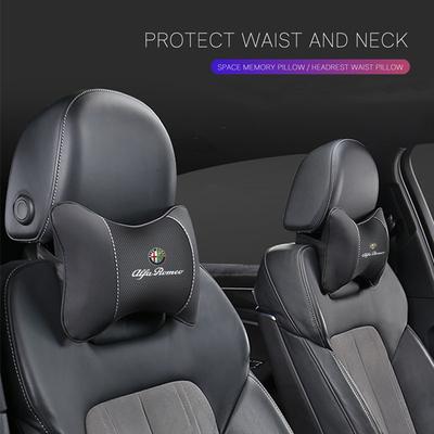 1Pcs Car Seat Headrest Neck Pillow Auto Interior Accessories For Giulietta GT 159 147 156 Mito Brera Giulia F1 Stelvi