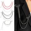 1PC Tassel Chain Brooch Formal & Casual Wear Clothing Fixer Trendy Accessory Star Charm Blazer Suit Decoration