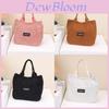 Cotton Corduroy Tote Bag For Women With Large Capacity Street Style Handheld Ladies Bag