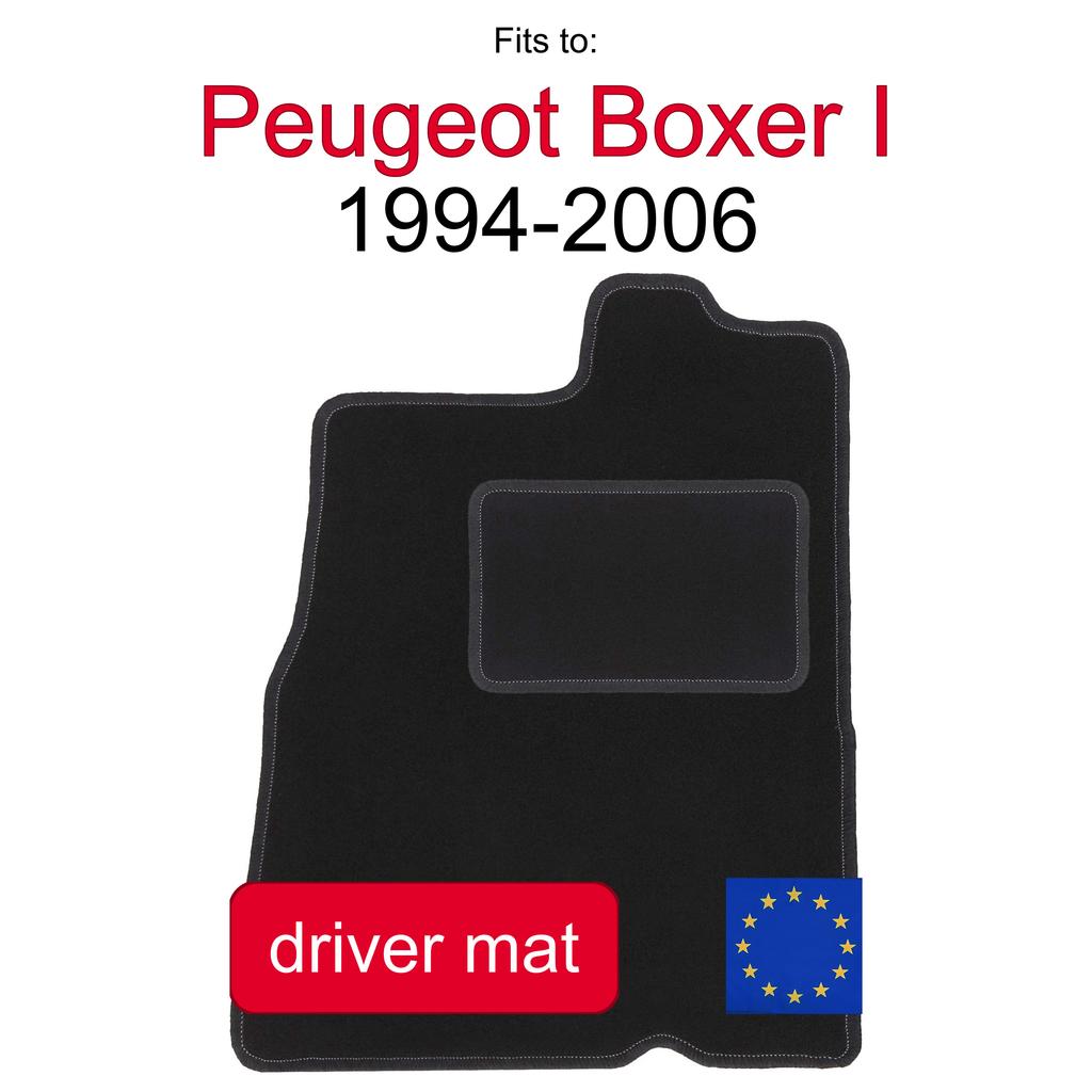 Driver Velour Floor Mat For: Peugeot Boxer I Van (1994-2006)