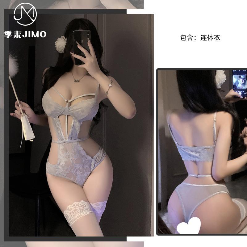 Sexy underwear new temperament suspender onesie sexy lace perspective waist women free of temptation
