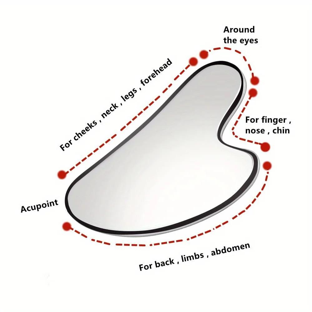Edelstahl Gua Sha Muskel Schaber Werkzeug, Myofasziale Schabewerkzeuge, Lymphdrainage Massagegerät, Weichgewebe Massage Werkzeug