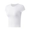 Korean Style Round Neck Short Sleeve Yoga Top - Skin-Friendly & Versatile for Spring/Summer