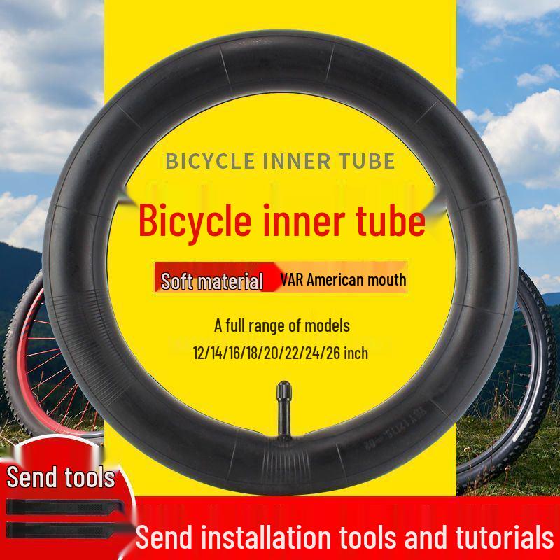 Bicycle Inner Tube for 12-26 Inch Mountain and Children's Bikes