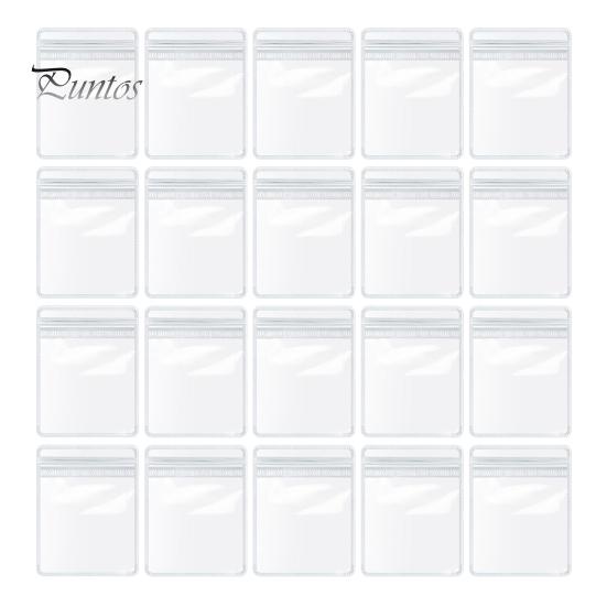 20/40 Pcs Transparent Jewelry Storage Bags Dustproof Moisture-proof Antioxidation Waterproof Earrings Rings Necklace Storage Pouches with Storage Box
