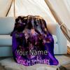 Custom Name Vox Machina Theme Printed Blanket - Perfect for Couch, Bed, Travel & Outdoor Use | Machine Washable, Cozy & Durable.
