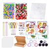 1000 Stück 10mm Bügelperlen Set Groß 1cm Perlen DIY Bastel Puzzle Spielzeug für Kinder Kreatives Geschenk