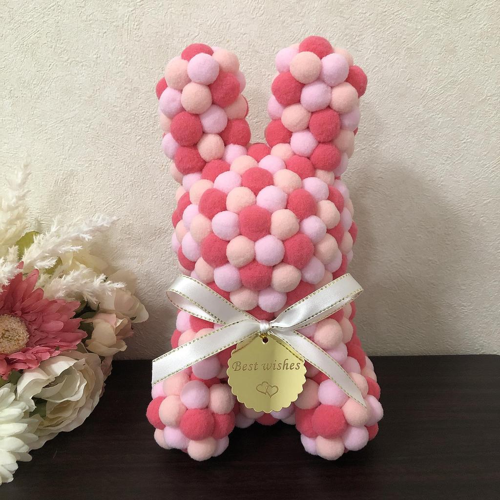 Rabbit Pompon Rabbit Gift Pink